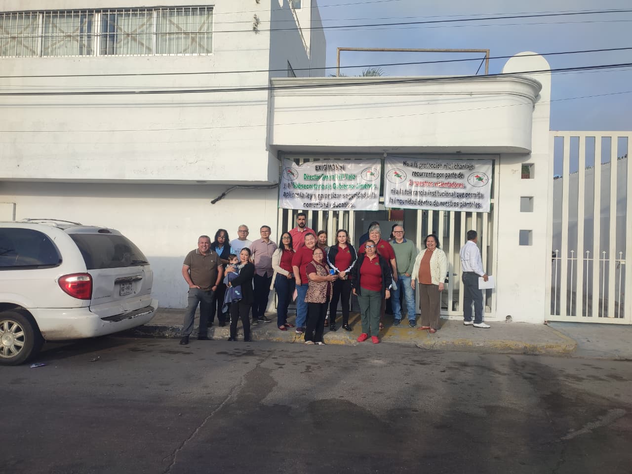maestros y personal administrativo de conalep en mazatlan y el rosario sinaloa amanecieron en huelga laboral