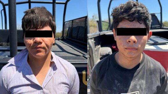 Intentaron huir y se impactaron contra la maleza; detienen a dos hombres con armas largas y droga en Culiacán