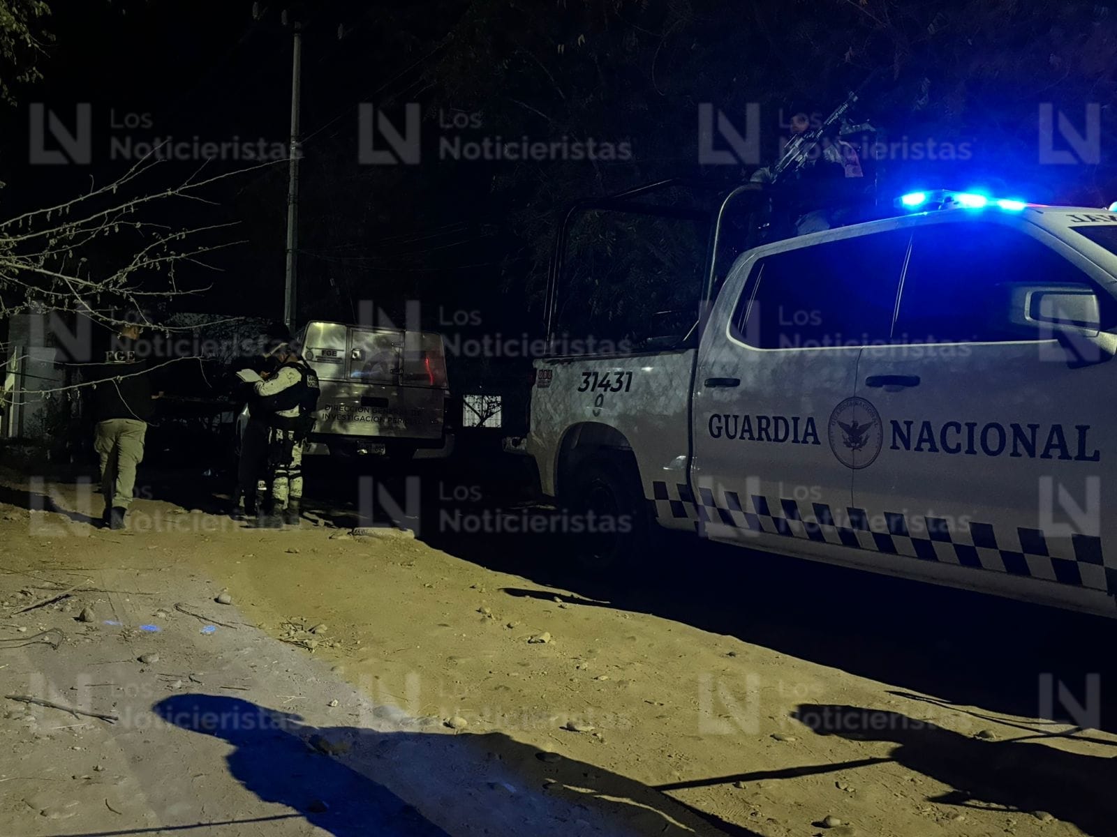 Guardia Nacional resguarda el lugar de los hechos