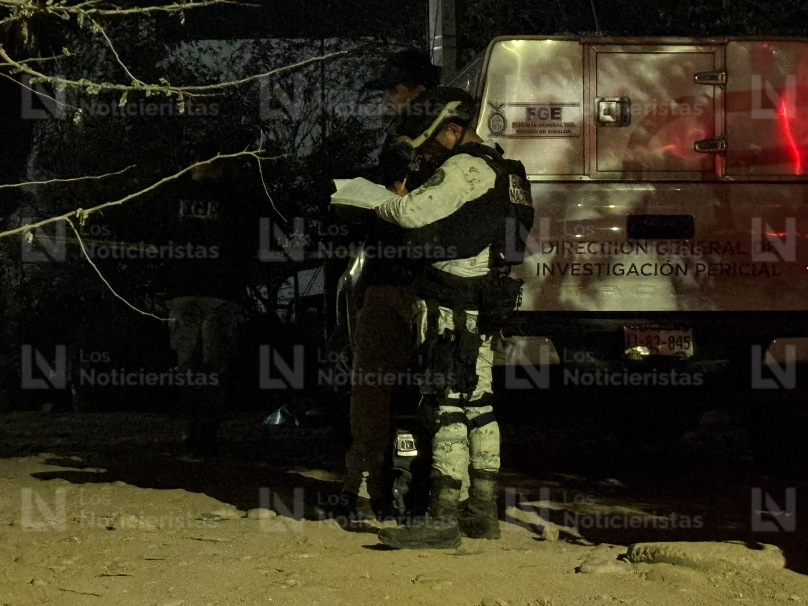 Guardia Nacional resguarda el lugar de los hechos