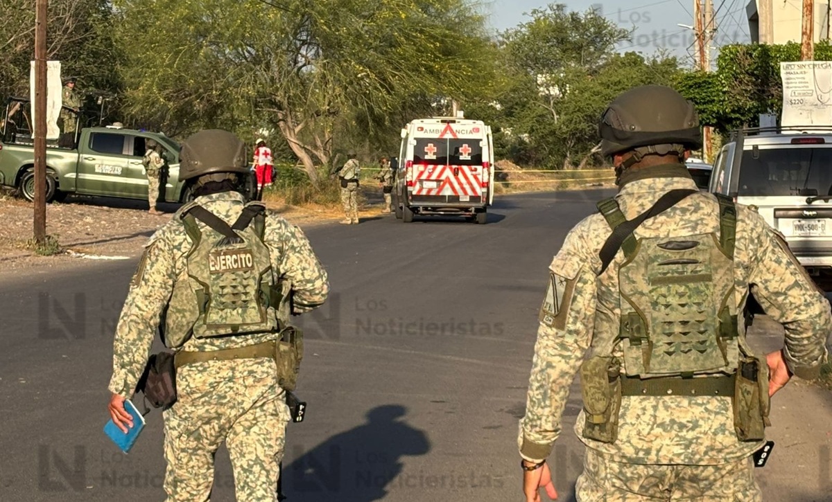 Ejército resguarda el lugar donde un hombre fue ejecutado en Culiacán