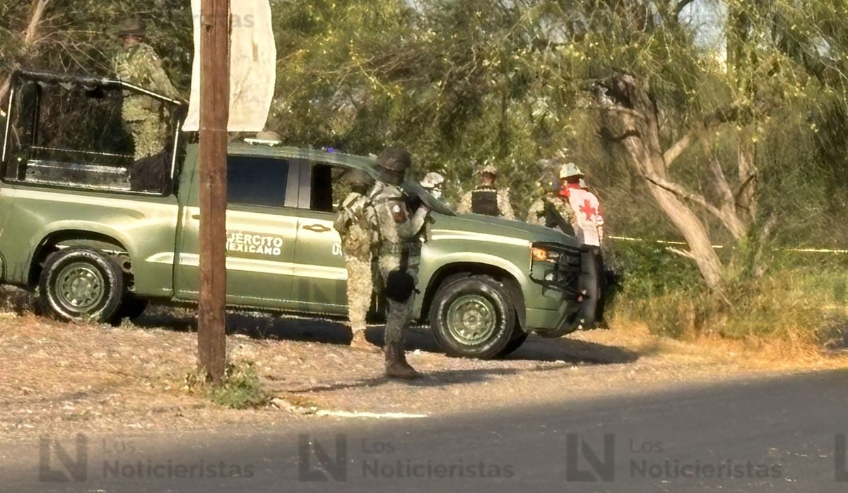 Ejército resguarda el lugar donde un hombre fue ejecutado en Culiacán