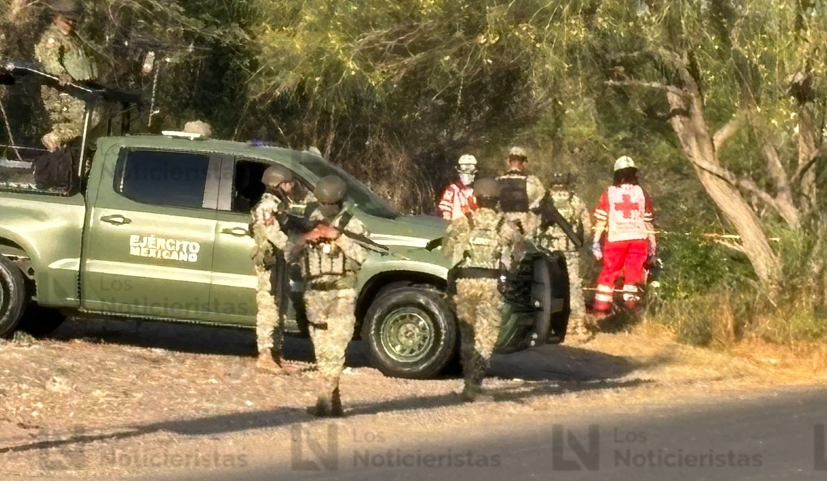 Ejército resguarda el lugar donde un hombre fue ejecutado en Culiacán