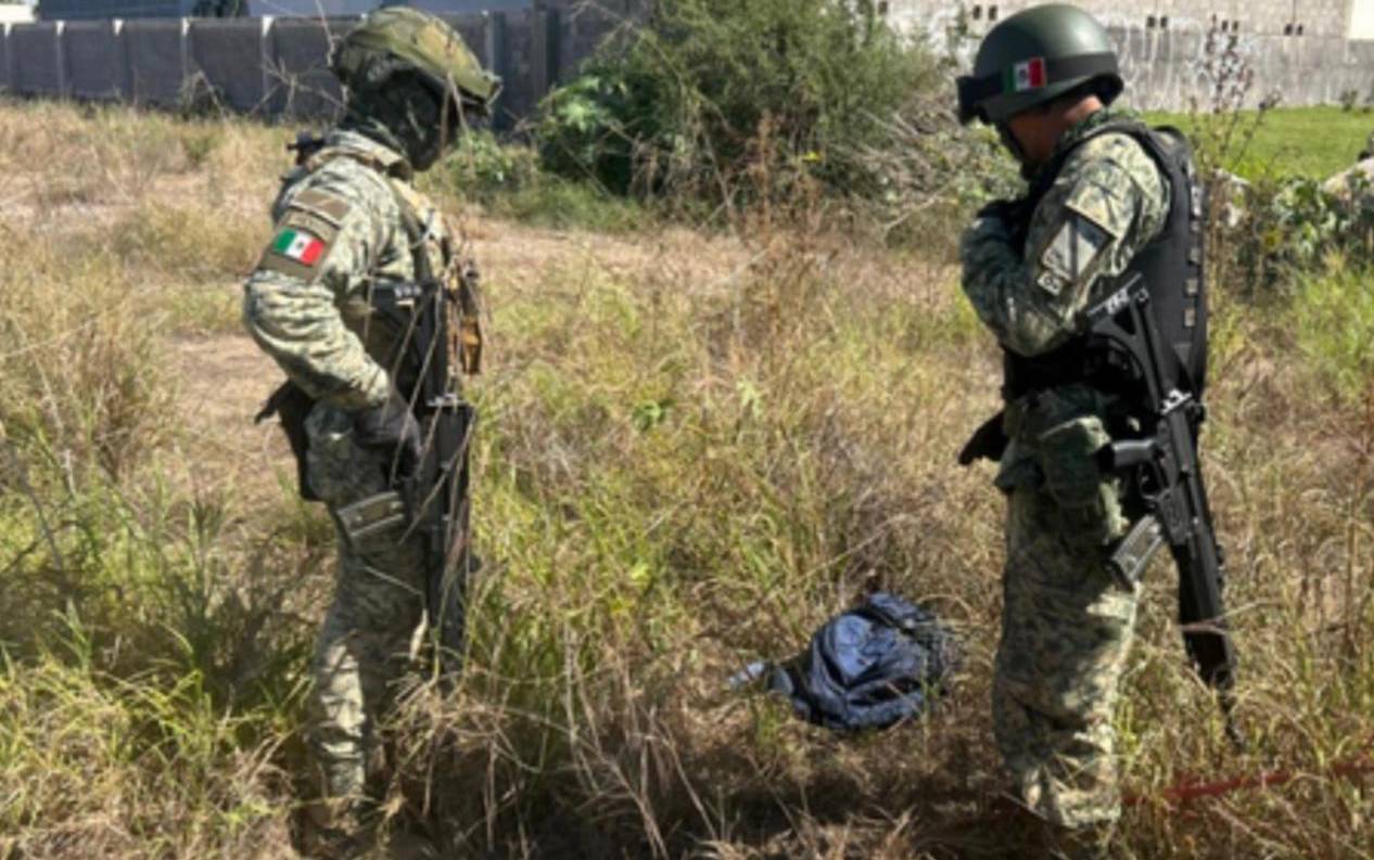 el ejercito asegura maleta con dinero falso y drogas en culiacan