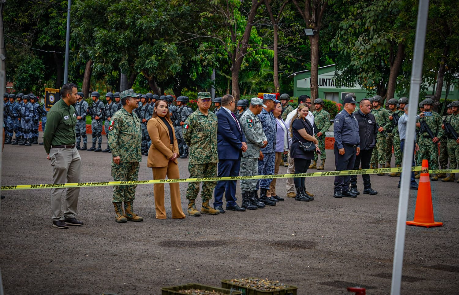 Ceremonia de destrucción de armamento decomisado