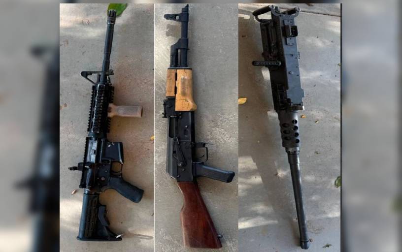 el ejercito mexicano decomisa una camioneta blindada y armamento en badiraguato sinaloa