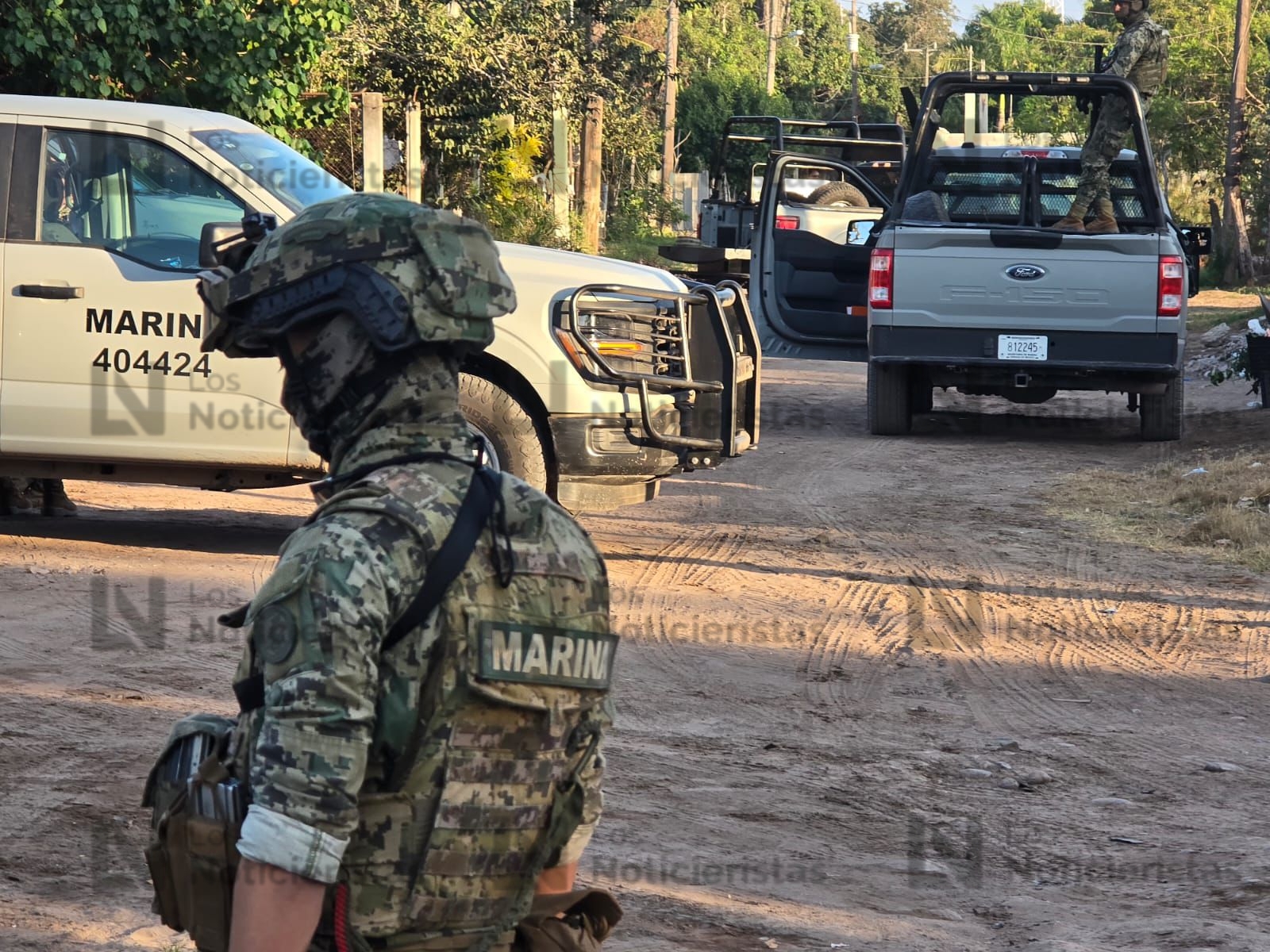 Marina resguarda casa de seguridad en donde se originó un enfrentamiento en Navolato