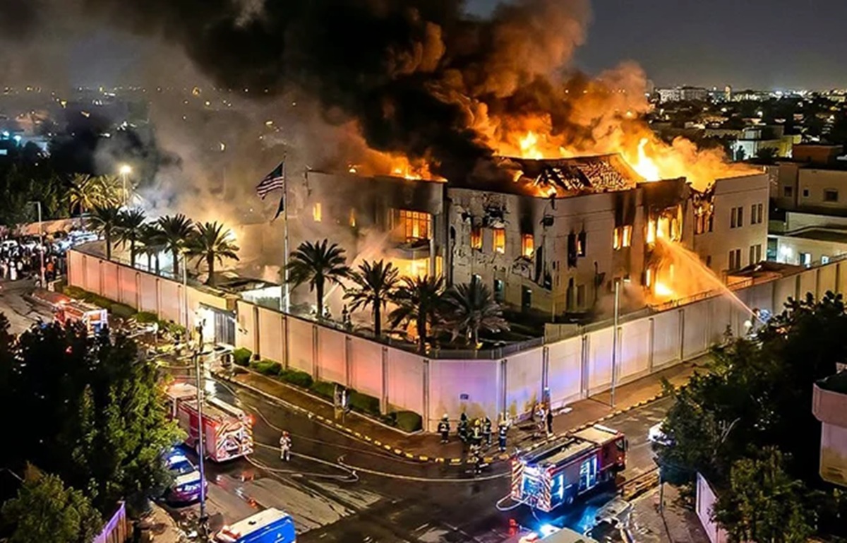 Embajada de Estados Unidos en Riad, atacada por drones