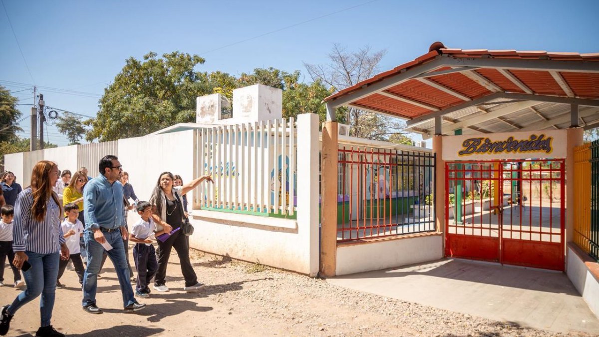 entrega alcalde gamez mendívil obra en bachigualatito culiacan sinaloa kinder
