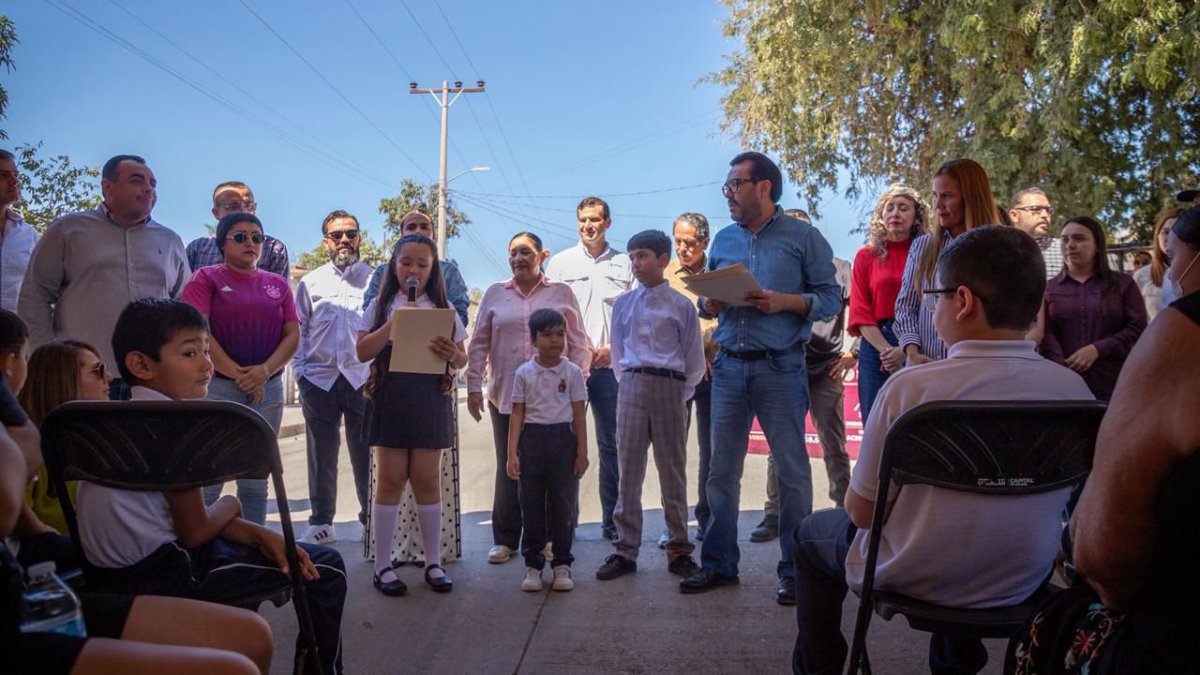 entrega alcalde gamez mendívil obra en bachigualatito culiacan sinaloa
