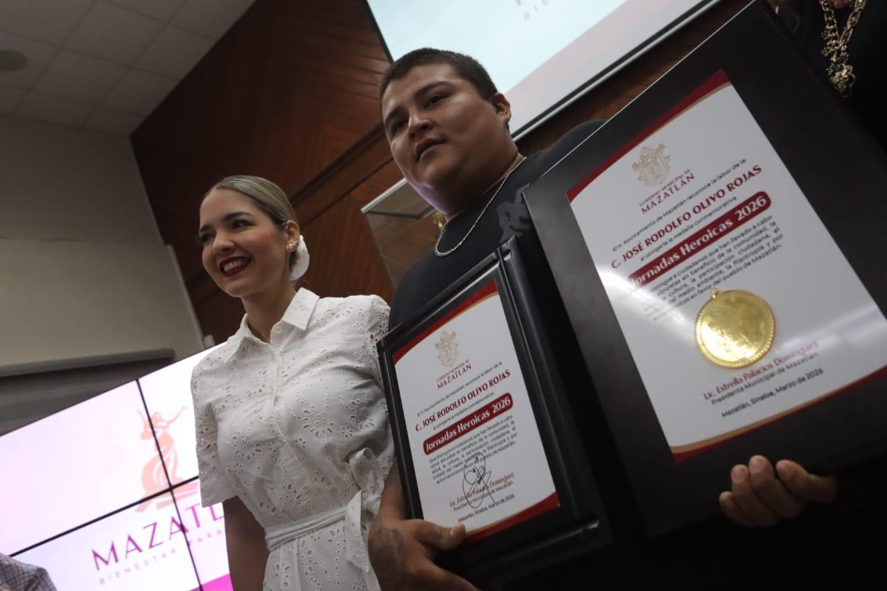Entrega de la medalla Jornadas Heroicas 2026 en Mazatlán