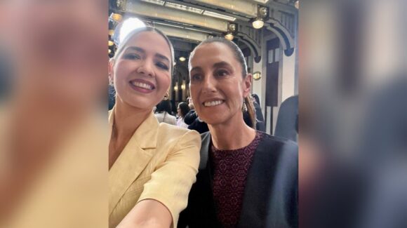 Acude Estrella Palacios a reunión con la presidenta de México, Claudia Sheinbaum, y 60 alcaldes del país
