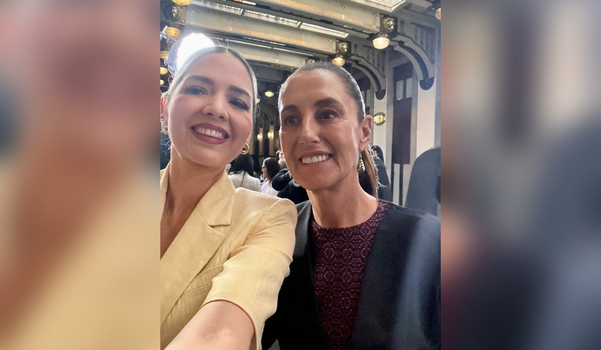 Estrella Palacios y Claudia Sheinbaum