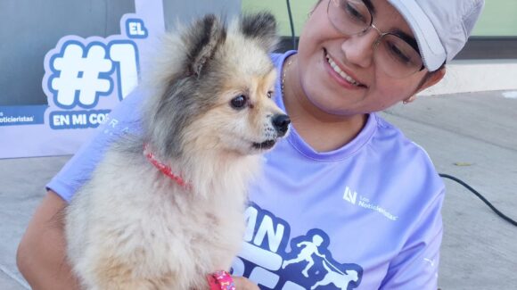 Eunice Viridiana, ejemplo de constancia y amor por los animales, en la Canrrera con causa en Guamúchil, Sinaloa