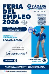 Canaco Mazatlán realizará Feria del Empleo