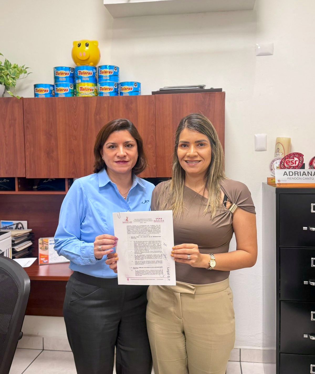 Immujer y Pinsa firman convenio para fortalecer apoyo a sus mujeres trabajadoras en Mazatlá