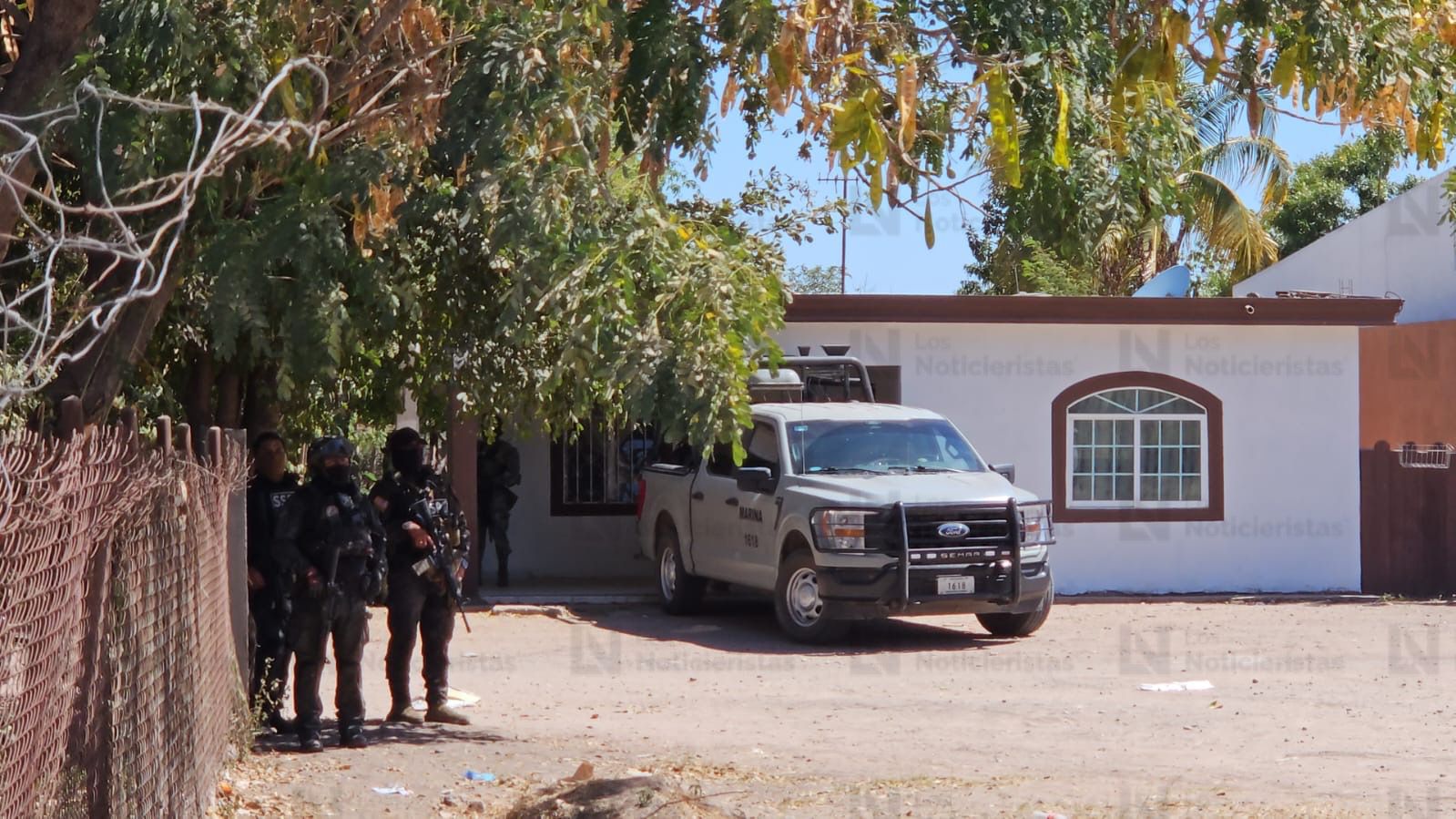 Desde el poblado Valle Escondido, en la sindicatura de Quilá, Culiacán donde se registró un enfrentamiento contra fuerzas federales y fueron abatidos 11 presuntos delincuentes