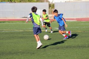 Academia de futbol de colegio SAM de Mazatlán