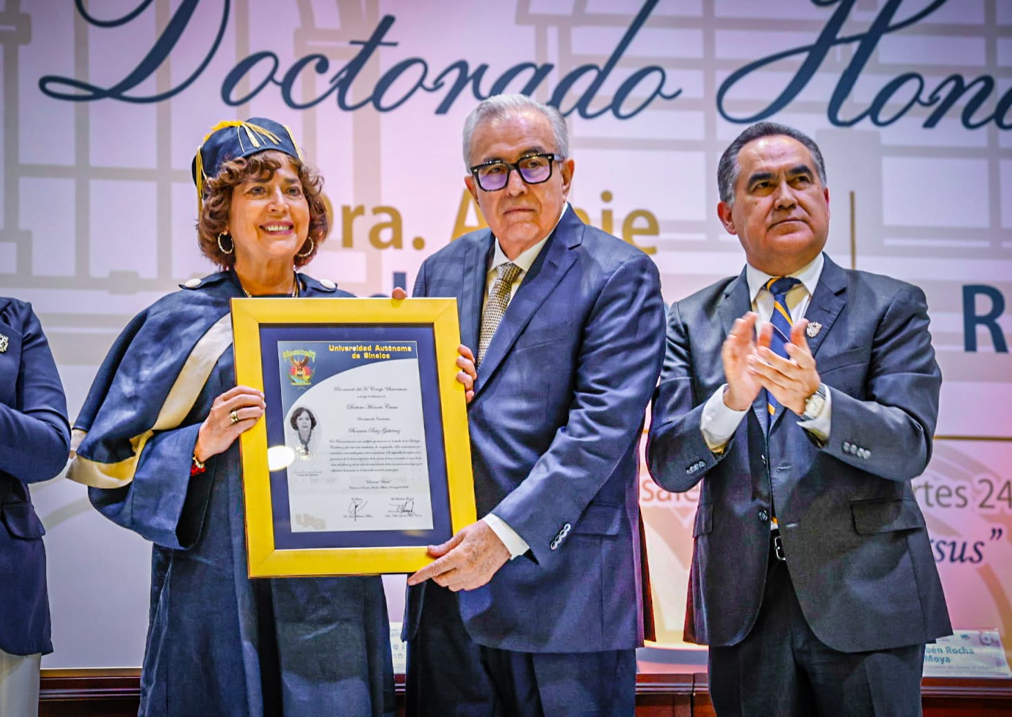 H. Consejo Universitario, Sesión Solemne Doctorado Honoris Causa, Dra. Annie Pardo Cemo, Dra. Rosaura Ruiz Gutiérrez