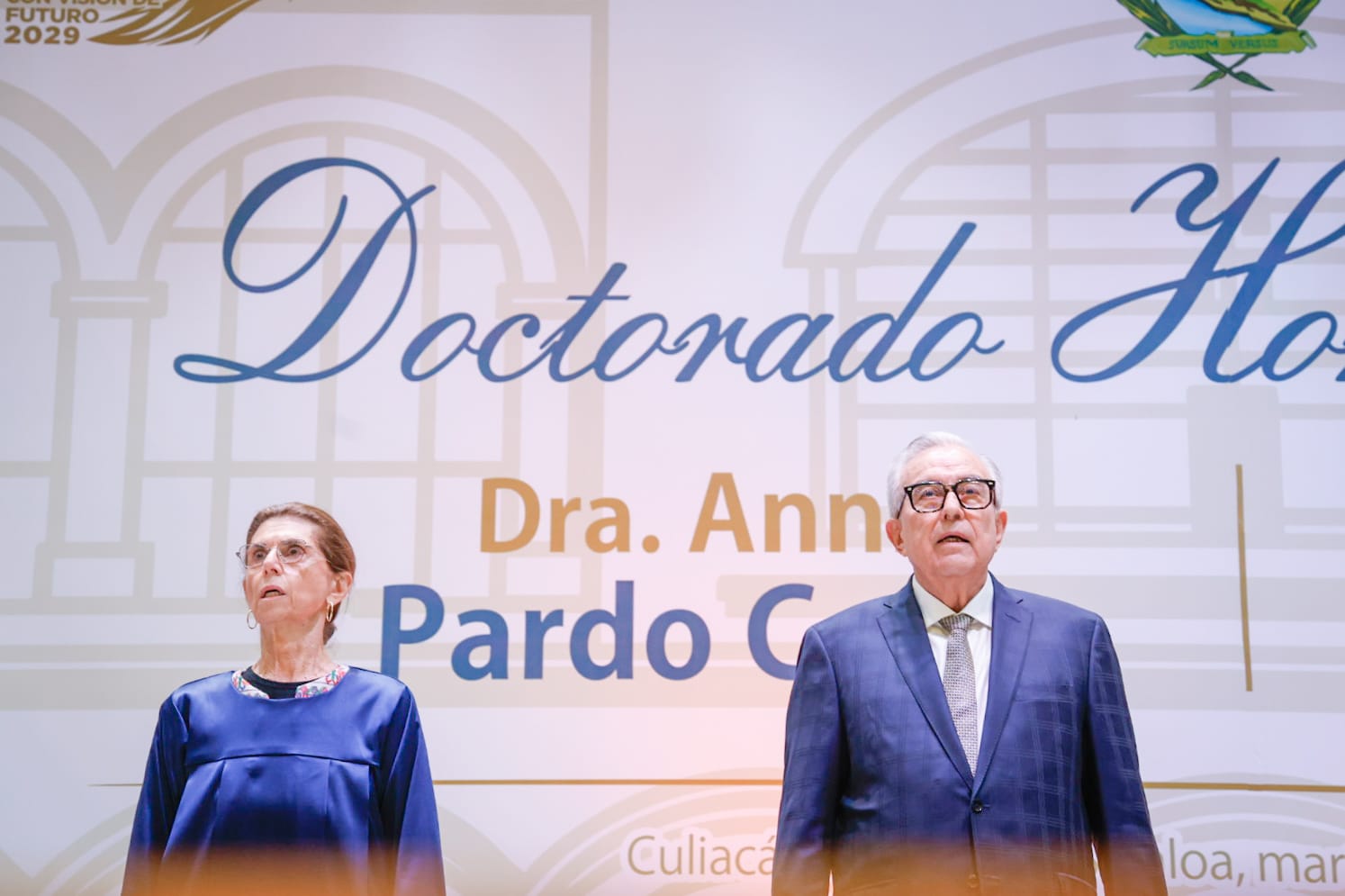H. Consejo Universitario, Sesión Solemne Doctorado Honoris Causa, Dra. Annie Pardo Cemo, Dra. Rosaura Ruiz Gutiérrez