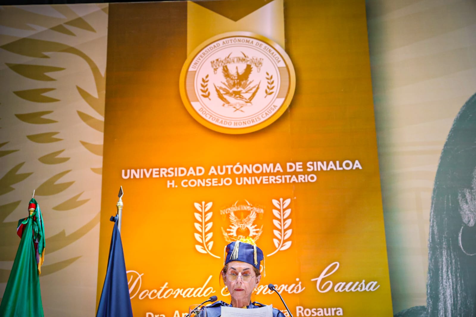 H. Consejo Universitario, Sesión Solemne Doctorado Honoris Causa, Dra. Annie Pardo Cemo, Dra. Rosaura Ruiz Gutiérrez