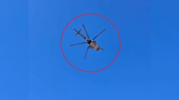 Se registra movilización de fuerzas federales con apoyo de un helicóptero en Costa Rica de Culiacán, Sinaloa