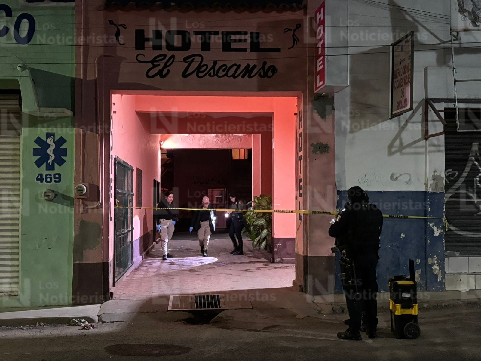 Hombre es ejecutado en un hotel en el Centro de Culiacán, Sin.