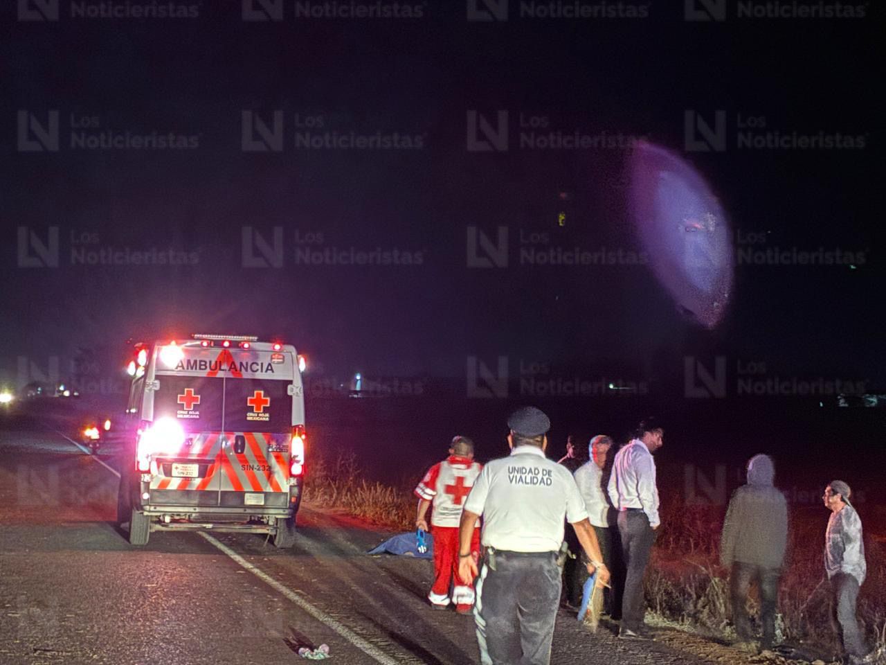 Hombre fallece atropellado en carretera Culiacán-Eldorado
