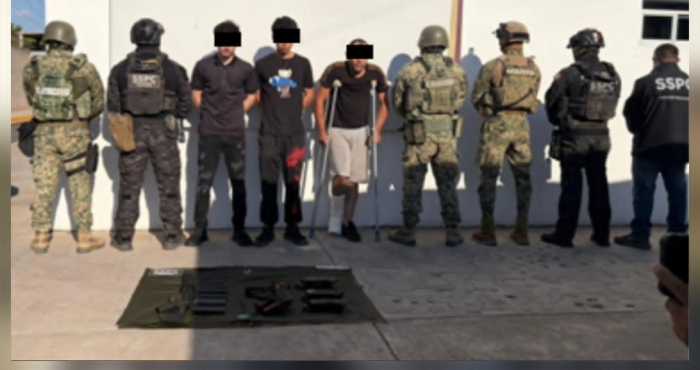 Hombres detenidos en Culiacán, Sinaloa