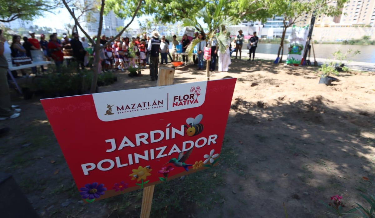 Inauguran jardín polinizador en Mazatlán