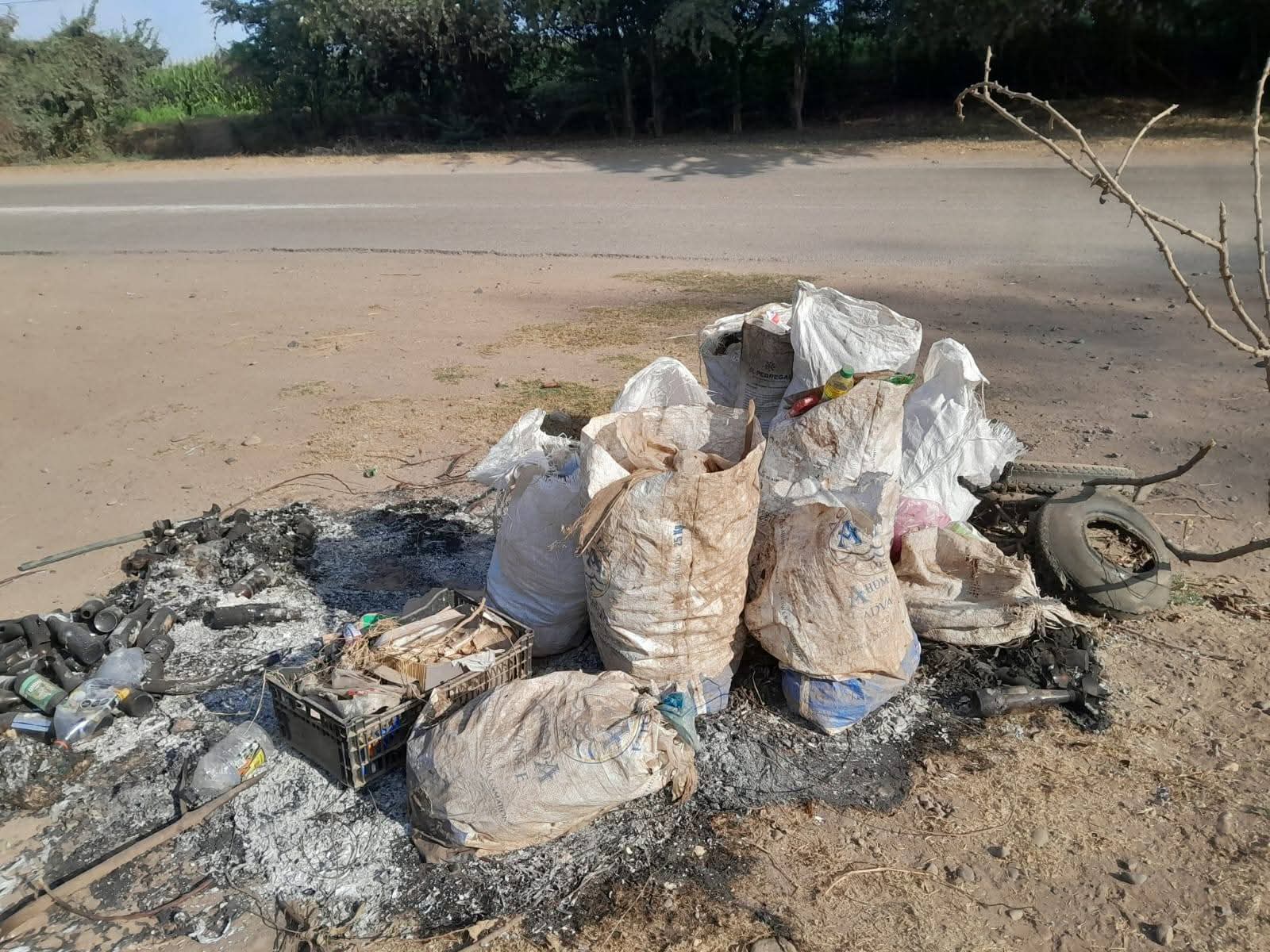 Incendios por la orilla de la carretera