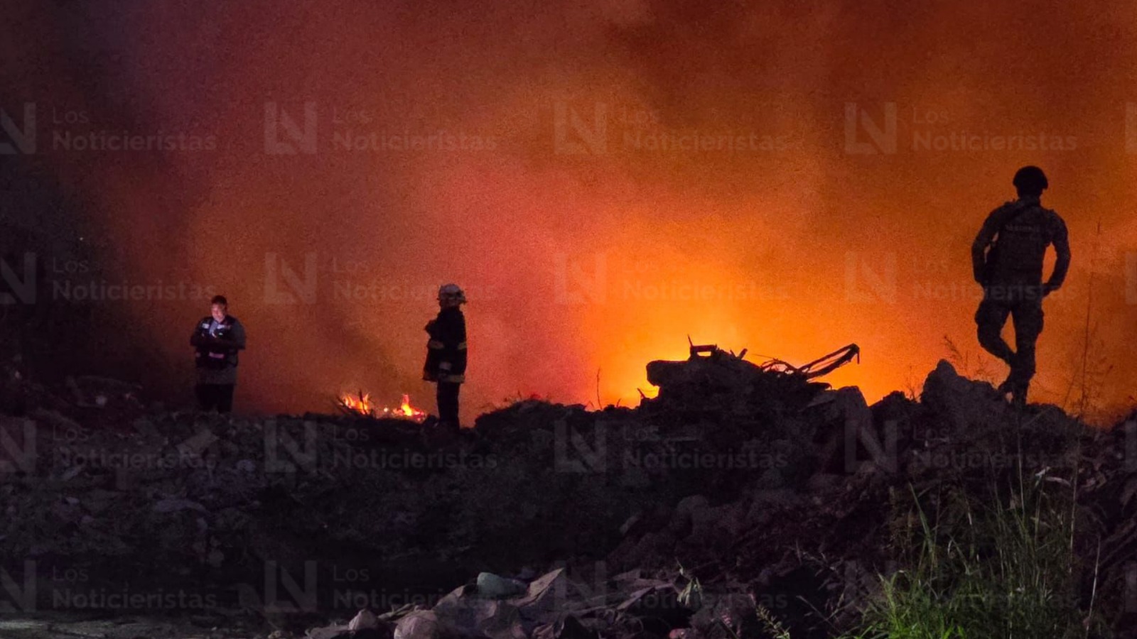 Se registra incendio en basurón del Piggy Back, al sur de Culiacán