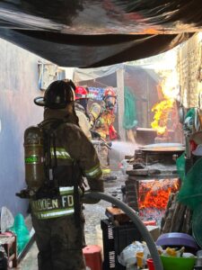 Incendio en casa de Villa Unión