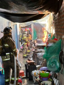 Incendio en casa de Villa Unión