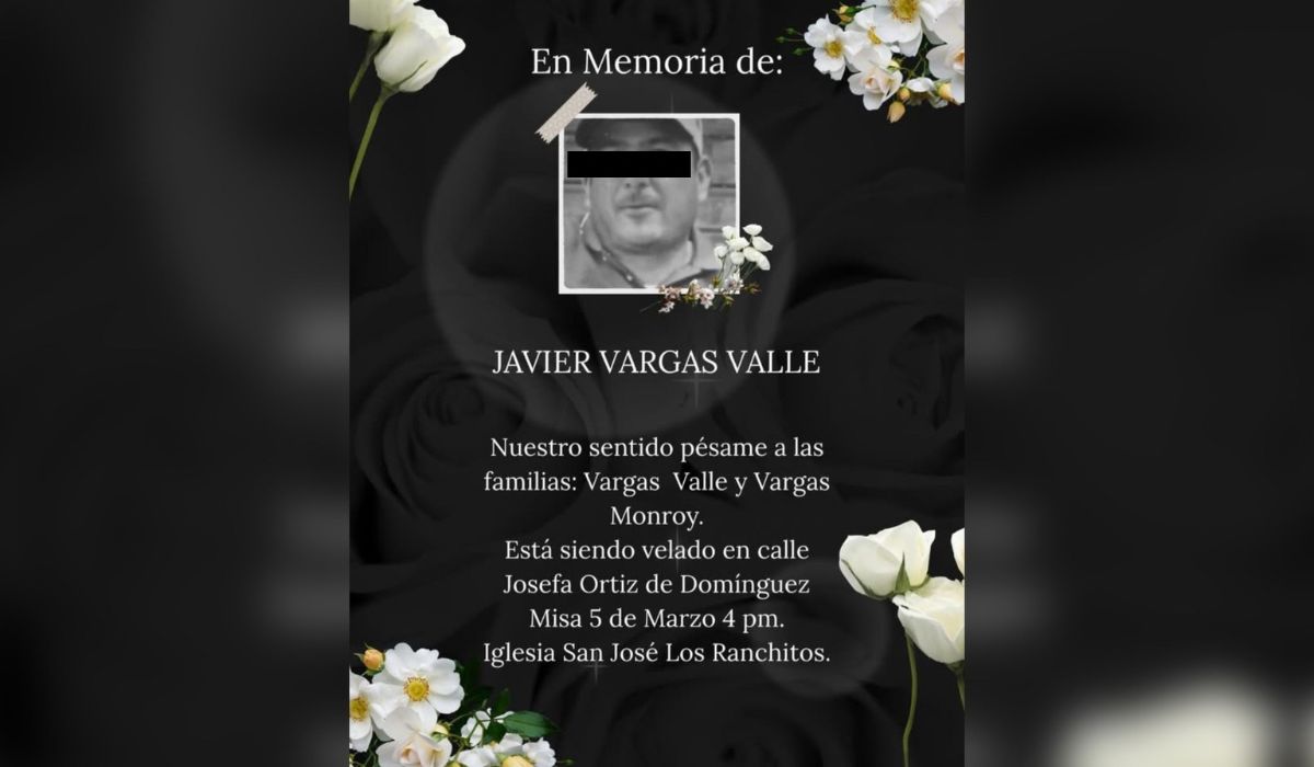 Javier Vargas Valle, minero asesinado en Concordia, Sinaloa
