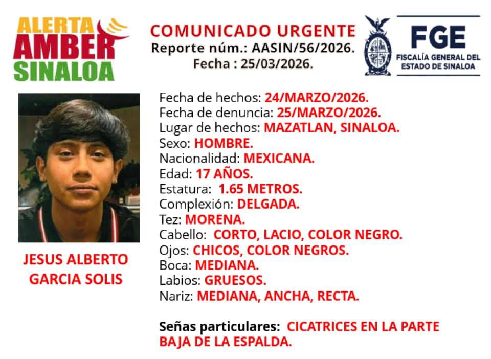 jesus alberto garcia solis es buscado por familiares y autoridades en mazatlan