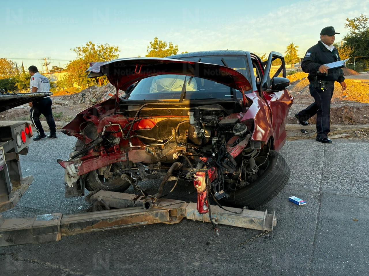 Joven sufre accidente en la 12 de Octubre de Los Mochis, Sin.