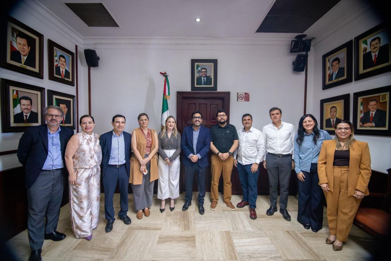 reunión de trabajo mediante la cual se presentaron los avances del proyecto de revitalización del Centro Histórico de Culiacán