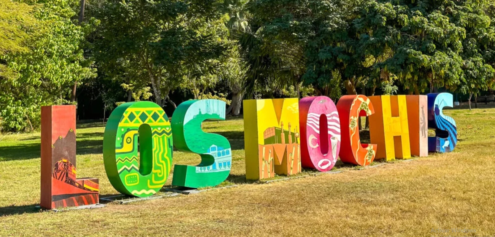 Letras de Los Mochis dentro del Parque Sinaloa