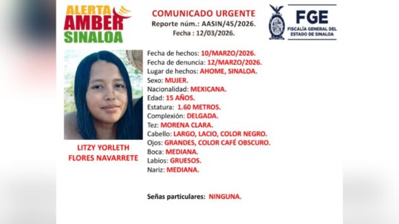 Litzy Yorleth, de 15 años, es buscada por sus familiares; desapareció en Ahome, Sinaloa