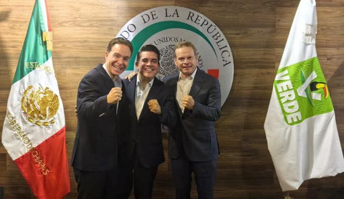 Manuel Velasco, Ricardo Madrid y Arturo Escobar.