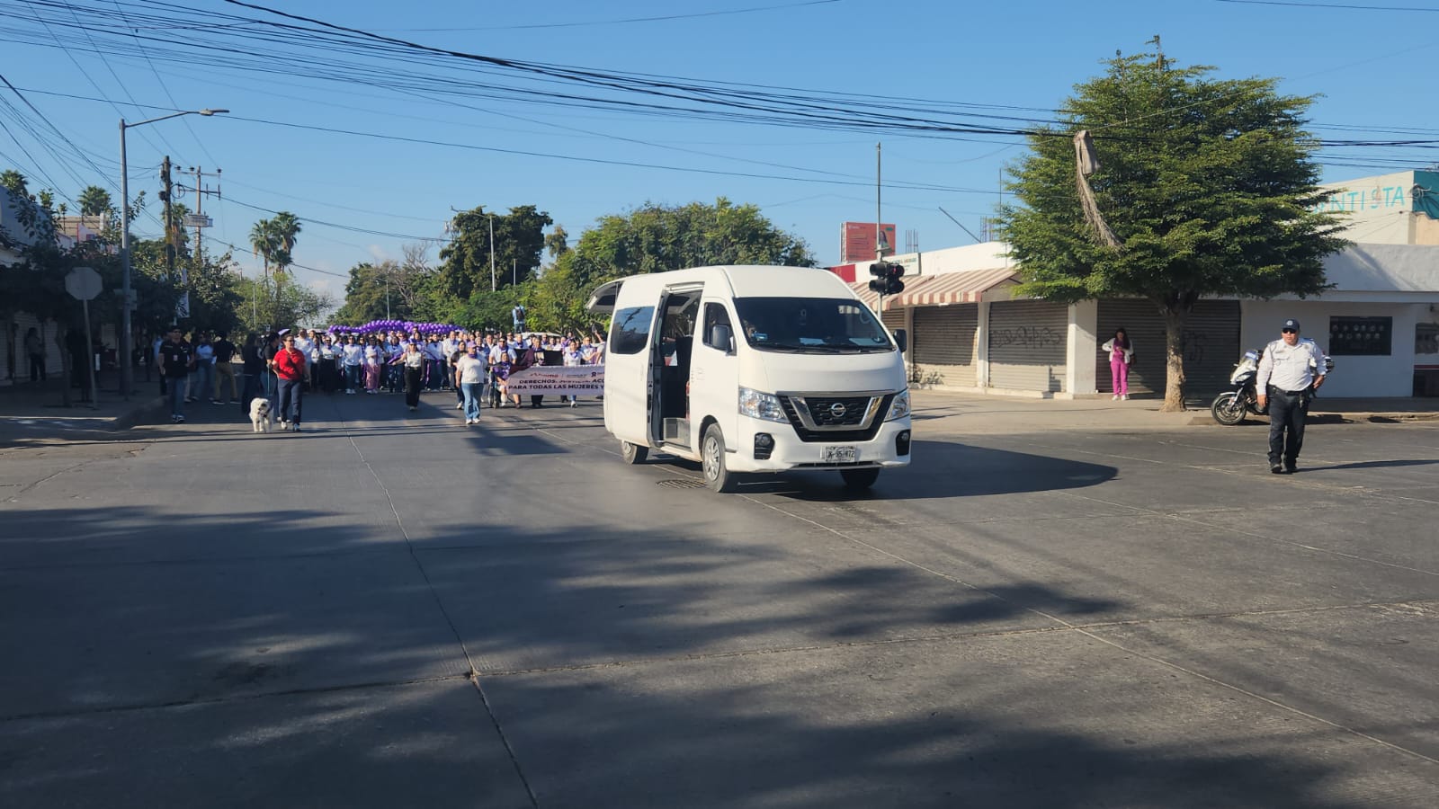 Marcha 8M en Los Mochis
