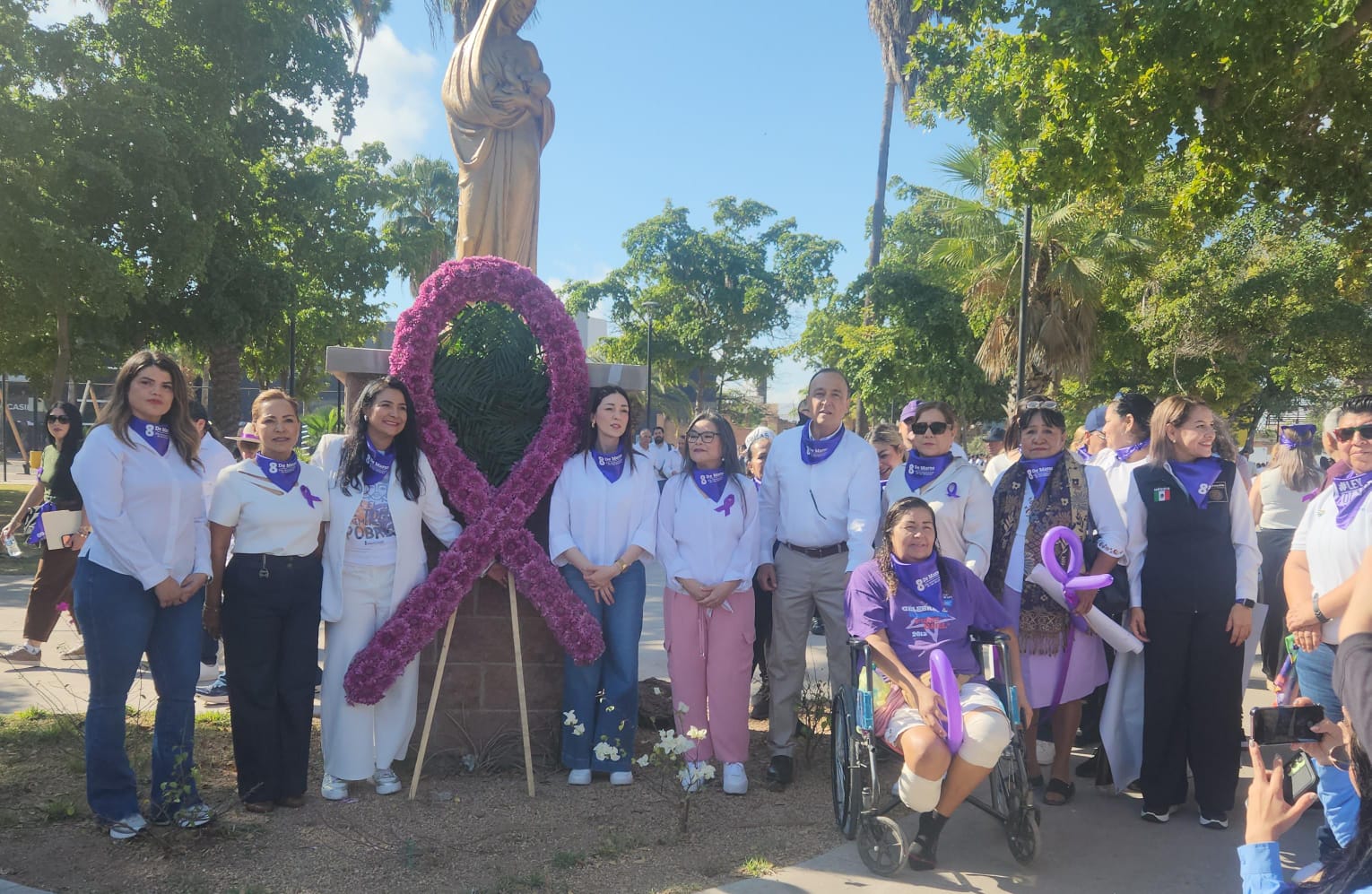 Marcha 8M en Los Mochis
