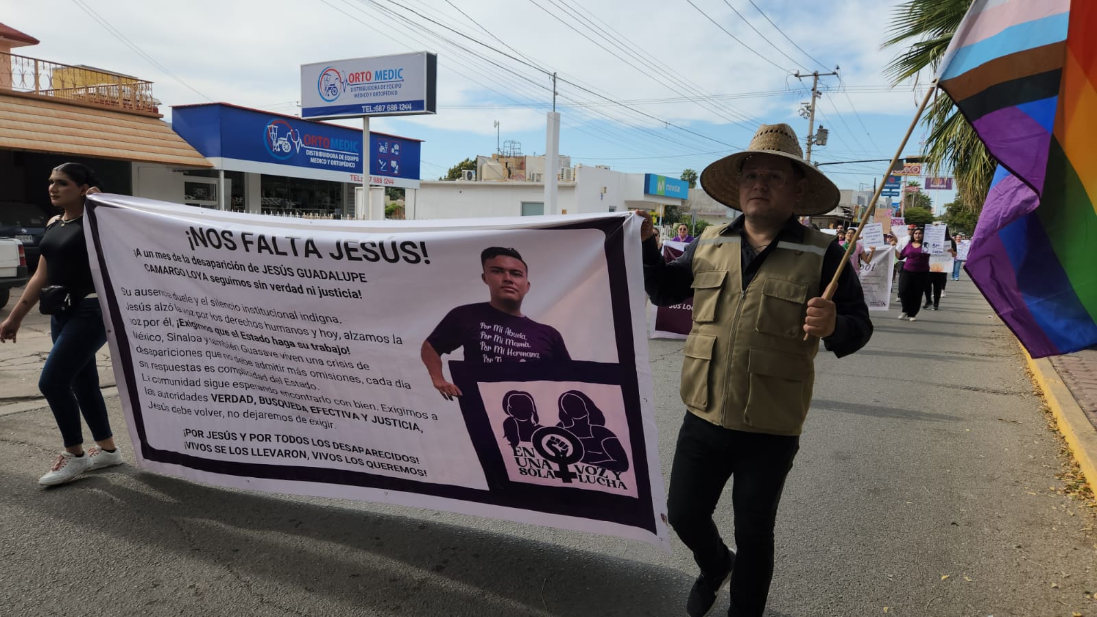 marcha en guasave por el dia internacional de la mujer