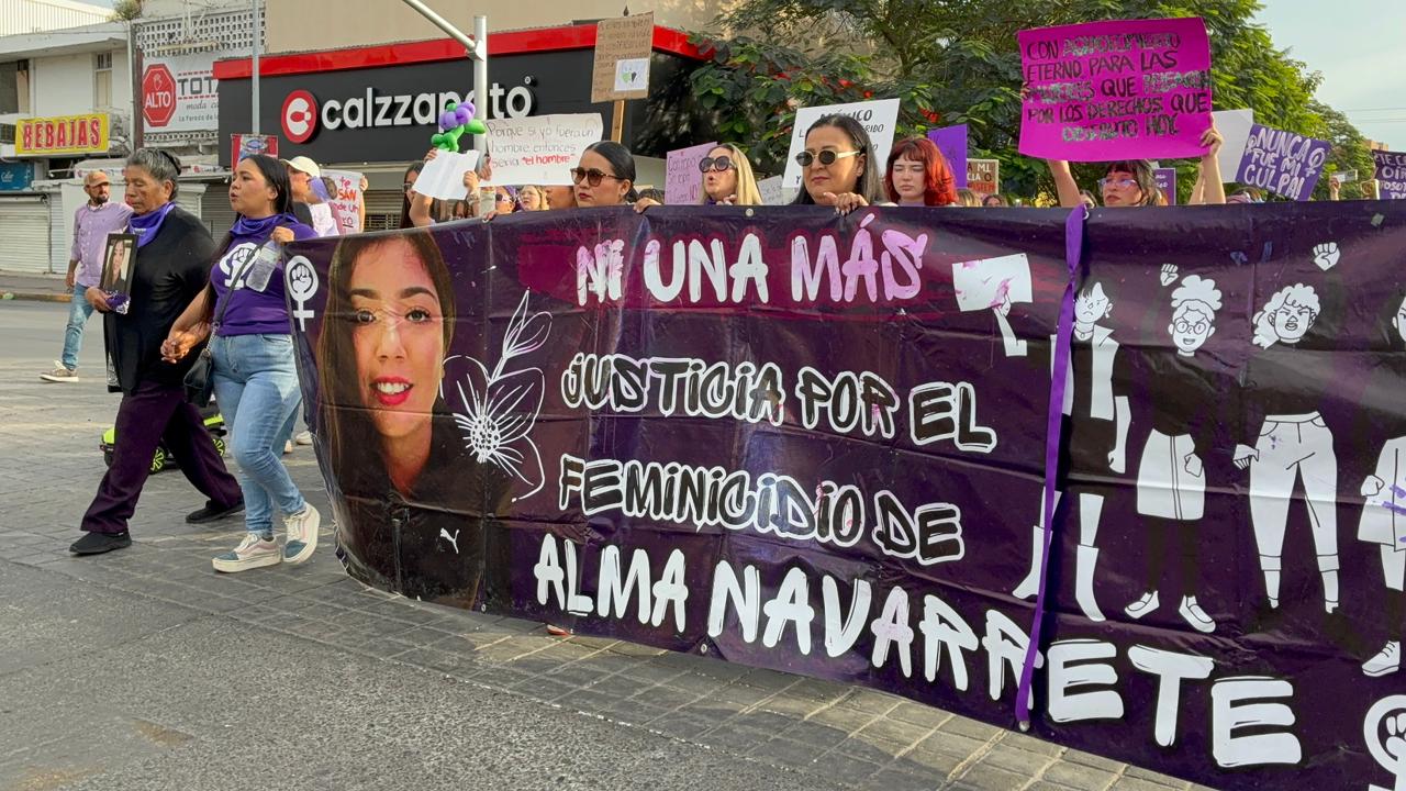 Marcha por el 8M en Los Mochis, Sinaloa