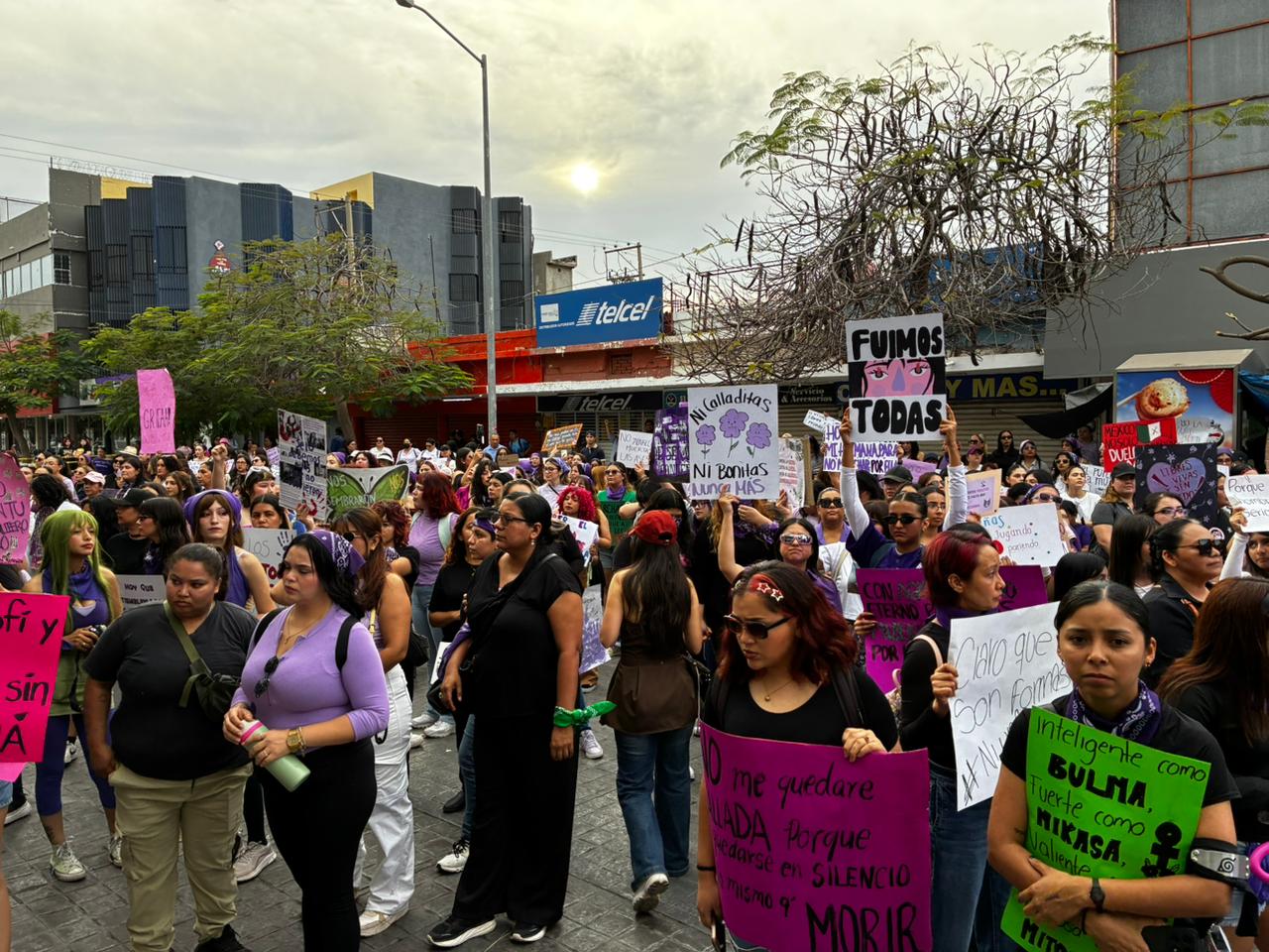 Marcha por el 8M en Los Mochis, Sinaloa
