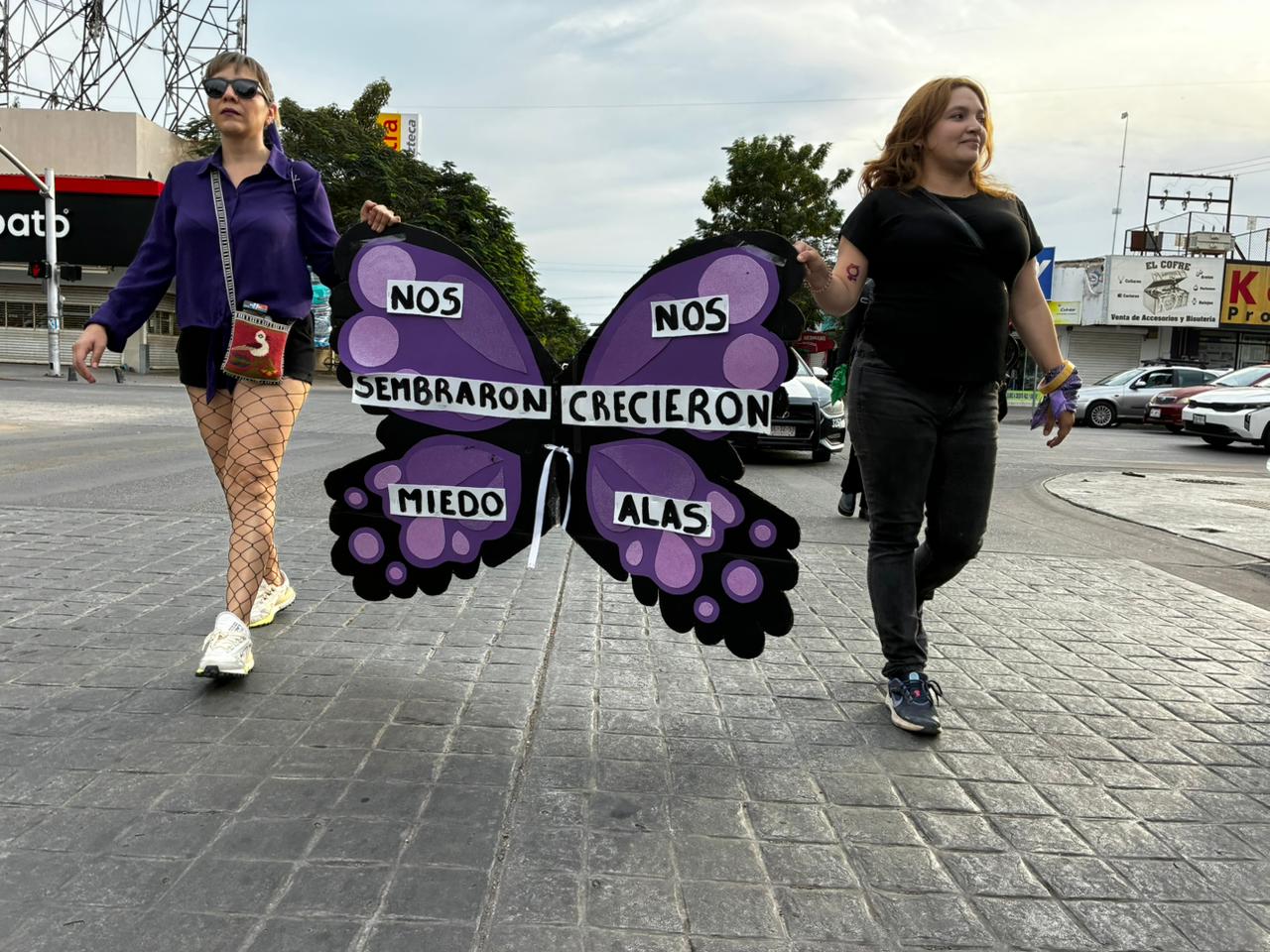 Marcha por el 8M en Los Mochis, Sinaloa