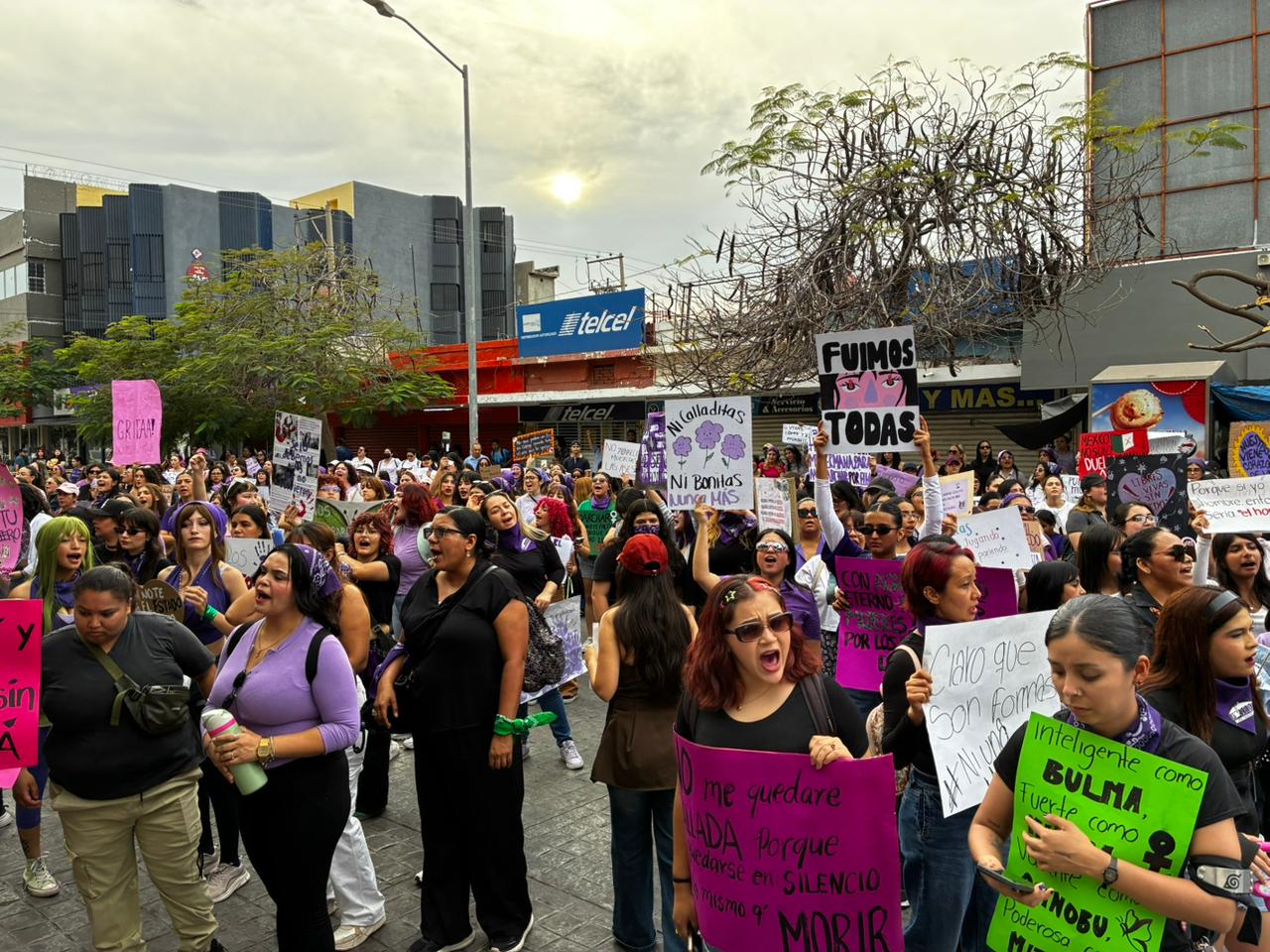 Marcha por el 8M en Los Mochis, Sinaloa