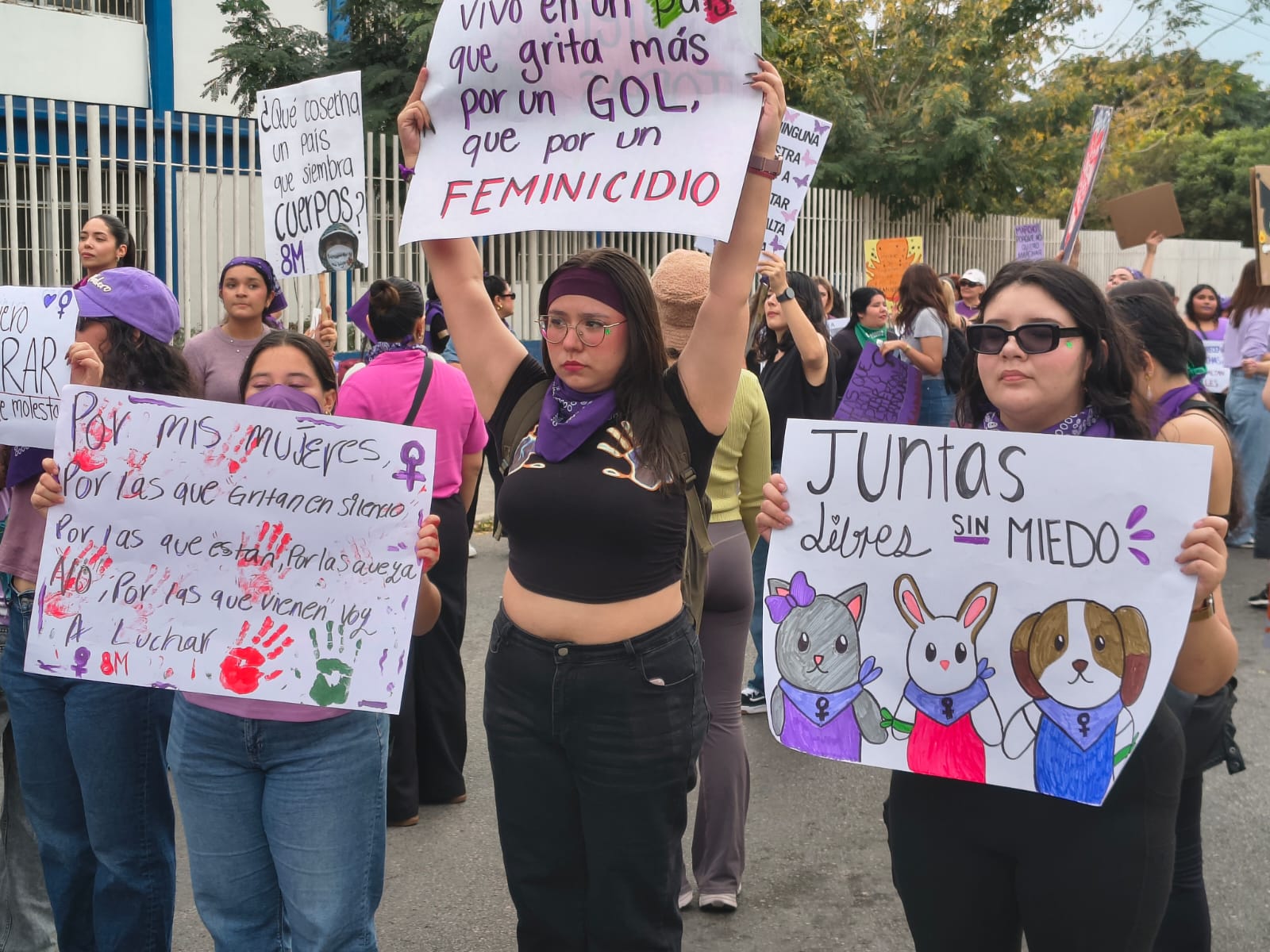 Marcha por el 8M en Mazatlán, Sinaloa