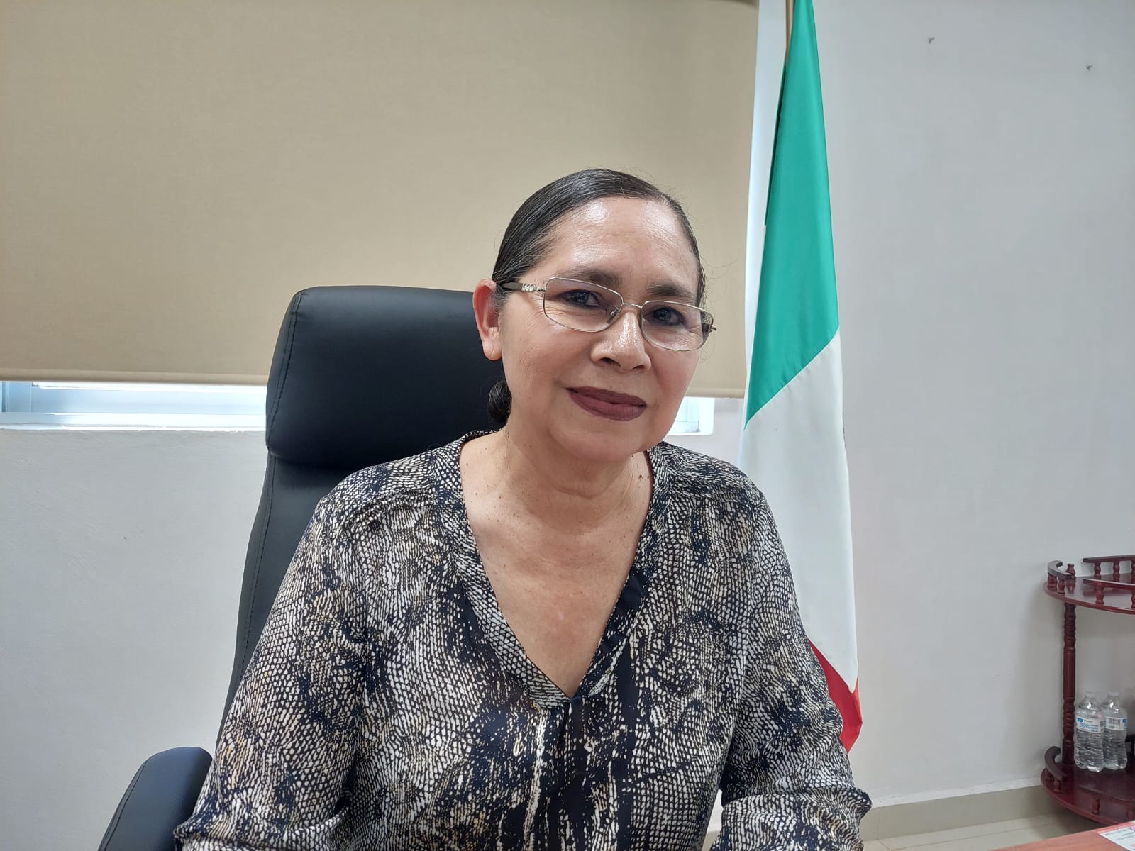 Margarita Lozoya Avendaño, jefa de Servicios Regionales del Évora de la Secretaría de Educación Pública y Cultura